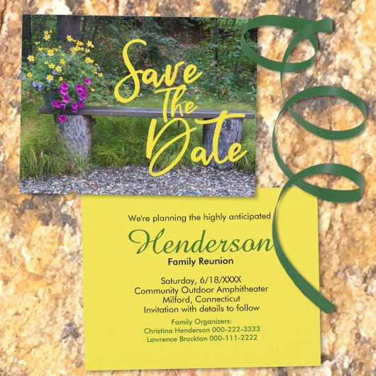 ファミリ懇親会素朴フローラ交換可能写真 案内ポストカード