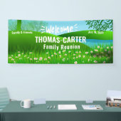 ファミリ懇親会自然シーンレイクバナー 横断幕 (トレードショー)