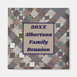 ファミリ懇親会適用除外用パッチワークキルトの収集 マグネット