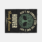 ファミリ懇親会2025マッチングデザイン – フーバー フリースブランケット (正面(横))