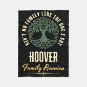 ファミリ懇親会2025マッチングデザイン – フーバー フリースブランケット (正面)