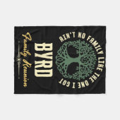 ファミリ懇親会2025マッチングデザイン- Byrd フリースブランケット (正面(横))