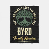 ファミリ懇親会2025マッチングデザイン- Byrd フリースブランケット (正面)