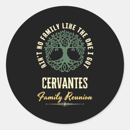 ファミリ懇親会2025マッチングデザイン- Cervantes ラウンドシール (正面)
