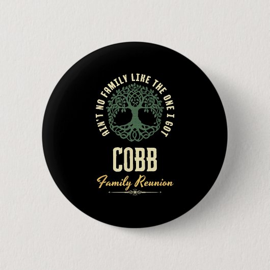 ファミリ懇親会2025マッチングデザイン- Cobb 缶バッジ (正面)