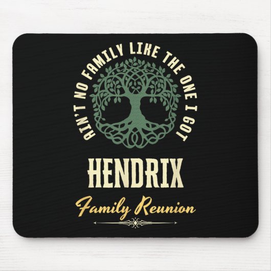 ファミリ懇親会2025マッチングデザイン- Hendrix マウスパッド (正面)