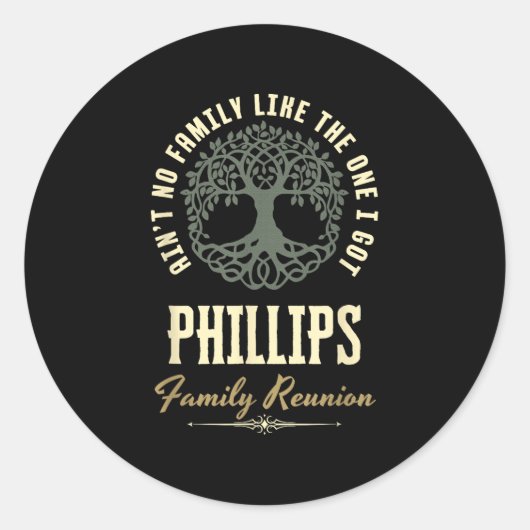 ファミリ懇親会2025マッチングデザイン- Phillips ラウンドシール (正面)