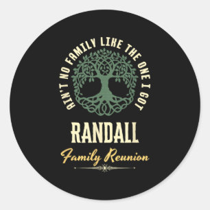 ファミリ懇親会2025マッチングデザイン- Randall ラウンドシール