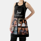 ファミリ懇親会3セクションフォトコラージブラックフレーム エプロン (インサイチュ)