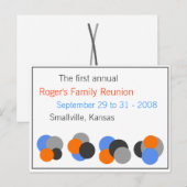 ファミリ懇親会 – カスタマイズ可能 ポストカード (正面/裏面)