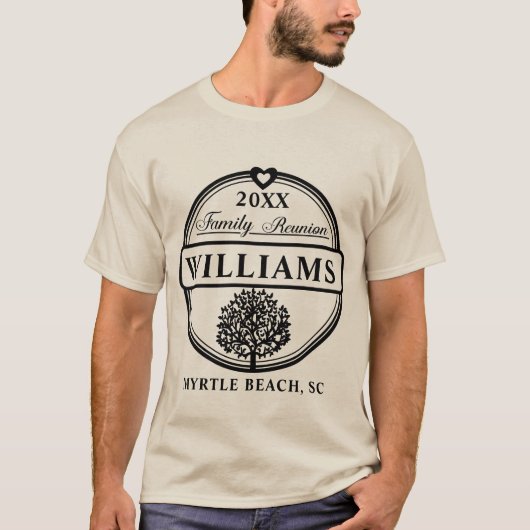 ファミリ懇親会、パーソナライズされたファミリ懇親会 Tシャツ (正面)