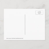 ファミリ懇親会、パーティー、ストライプのイベント保存日付 案内ポストカード (裏面)