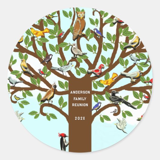 ファミリ懇親会 ラウンドシール (正面)