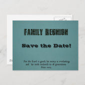 ファミリ懇親会：日付を保存！ 案内ポストカード (正面/裏面)