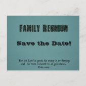 ファミリ懇親会：日付を保存！ 案内ポストカード (正面)