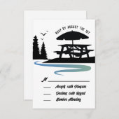 ファミリ懇親会RSVP応答カード 出欠カード (正面/裏面)