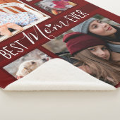 ファミリ数々のー·フォト最高の·ママ·エバー·ワイン シェルパブランケット (3/4)