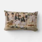 ファミリ文字オーバーレイPhoto Collageスクリプト ランバークッション (裏面)