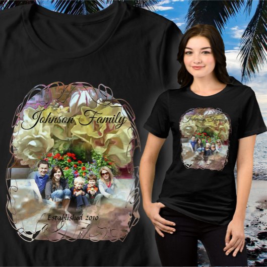 ファミリ最初の春の花PCM1 トライブレンドTシャツ