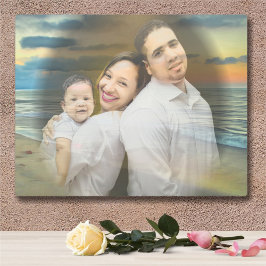 ファミリ海サンセット0735 メタルプリント