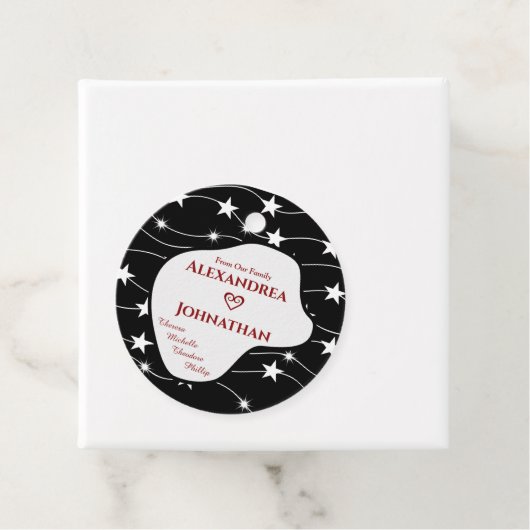 ファミリ白黒スクリプトタイポグラフィの個人用設定 フェイバータグ (インサイチュ)