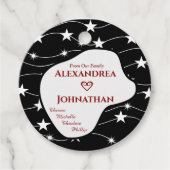 ファミリ白黒スクリプトタイポグラフィの個人用設定 フェイバータグ (正面)