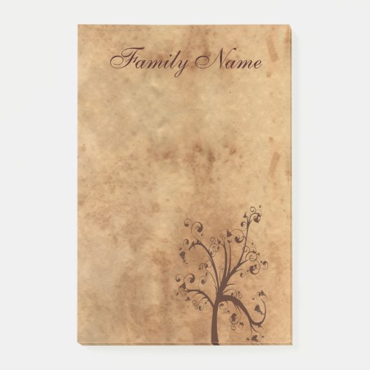 ファミリ系図学ツリー ポストイット (正面)