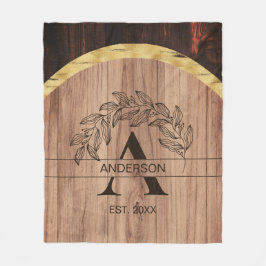 ファミリ素朴名 フリースブランケット