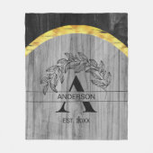 ファミリ素朴名 フリースブランケット (正面)