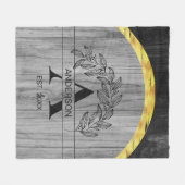 ファミリ素朴名 フリースブランケット (正面(横))