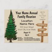 ファミリ素朴懇親会招待状 ポストカード (正面)