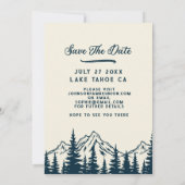 ファミリ素朴懇親会日付を保存レトロ日没 セーブザデート (裏面)