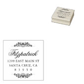 ファミリ華美名スクリプト差出人住所 ラバースタンプ (押印)