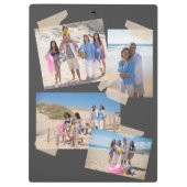 ファミリ5フォトパーソナライズされたクリップボカスタムード クリップボード (裏面)