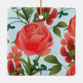 ファミリ：どこ風変わり走深い セラミックオーナメント (裏面)