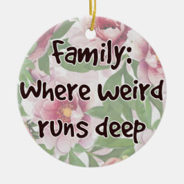 ファミリ：どこ風変わり走深い セラミックオーナメント