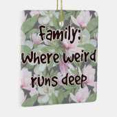 ファミリ：どこ風変わり走深い セラミックオーナメント (右)