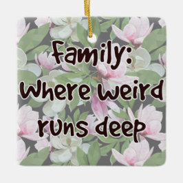 ファミリ：どこ風変わり走深い セラミックオーナメント