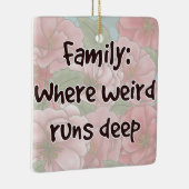 ファミリ：どこ風変わり走深い セラミックオーナメント (右)