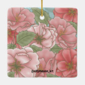 ファミリ：どこ風変わり走深い セラミックオーナメント (裏面)