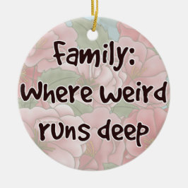 ファミリ：どこ風変わり走深い セラミックオーナメント