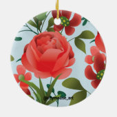 ファミリ：どこ風変わり走深い セラミックオーナメント (裏面)