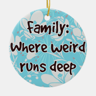 ファミリ：どこ風変わり走深い セラミックオーナメント