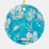 ファミリ:どこ風変わり走深い セラミックオーナメント (裏面)