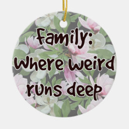 ファミリ：どこ風変わり走深い セラミックオーナメント