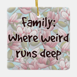 ファミリ：どこ風変わり走深い セラミックオーナメント