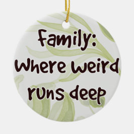 ファミリ：どこ風変わり走深い セラミックオーナメント