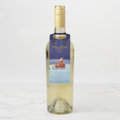 ファミリ/団体や組織名を追加Blue + Santa ボトルネックタグ (ボトル)