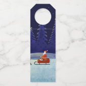 ファミリ/団体や組織名を追加Blue + Santa ボトルネックタグ (裏面)