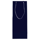 ファミリ/団体や組織名を追加Blue + Santa ワインギフトバッグ (裏面)